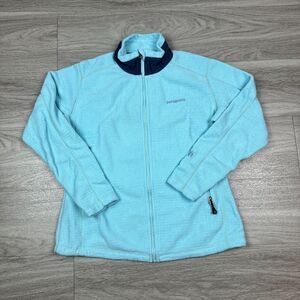 Patagonia Womens Jacket Medium Blue Regulator Outdoor Zip Fleece Hiking